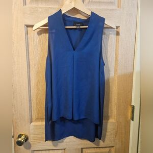 Small Sheer Lumiere Women's Blue Sleeveless Top